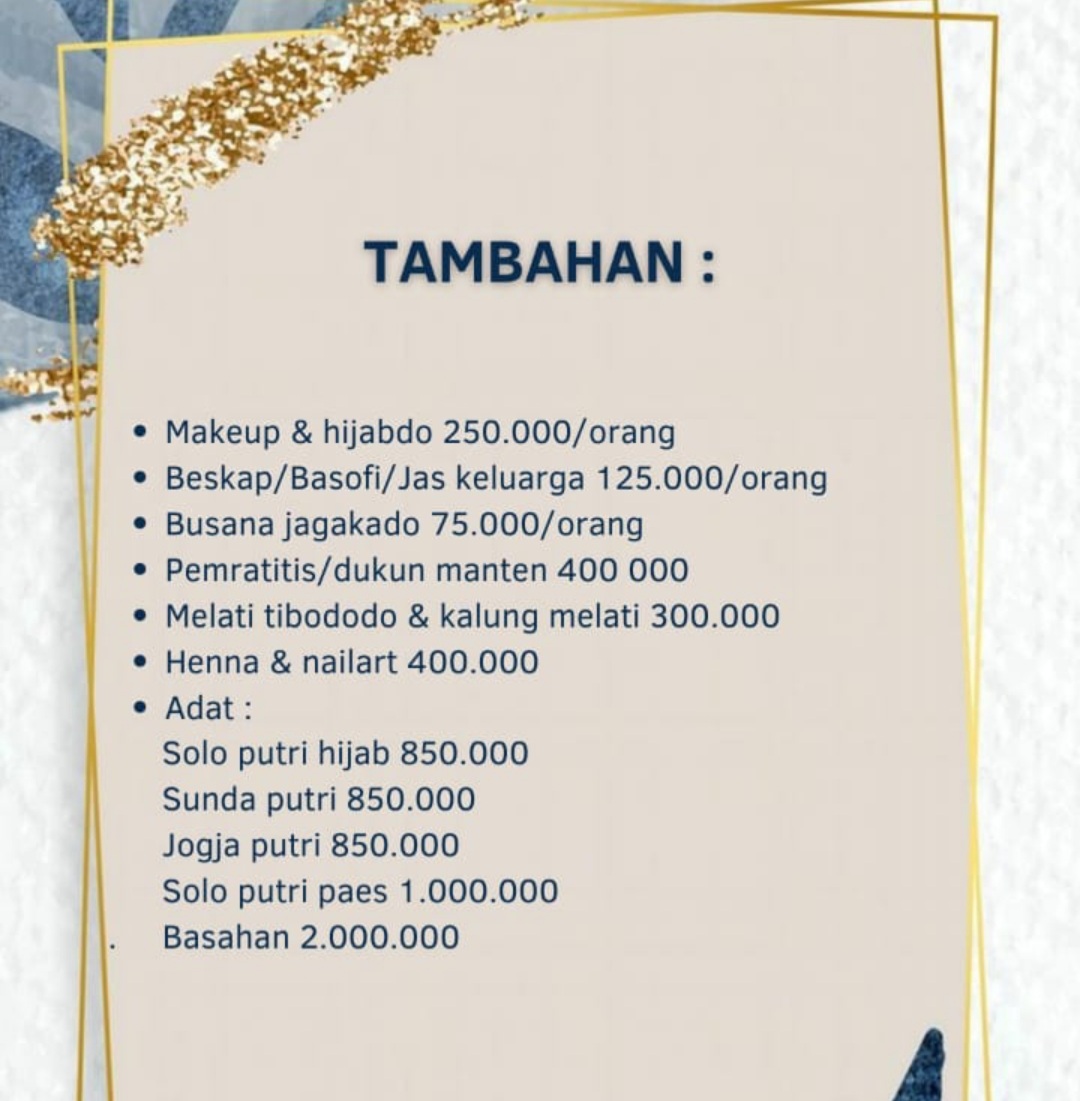 Foto vendor MUA Berty MUA Paket Tambahan 
