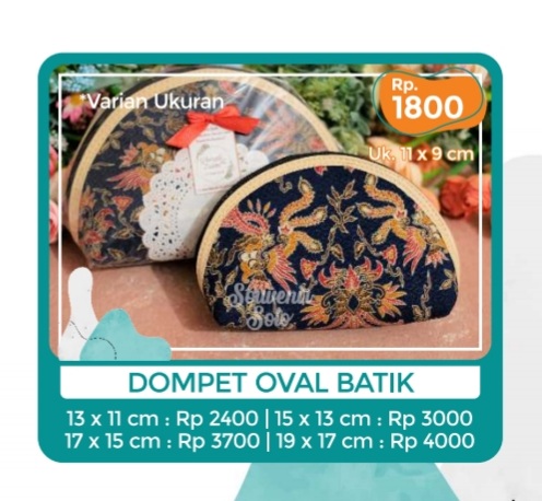 Foto vendor SOUVENIR SOUVENIR SOLO Paket Dompet Oval Batik