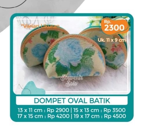 Foto vendor SOUVENIR SOUVENIR SOLO Paket Dompet Oval Batik