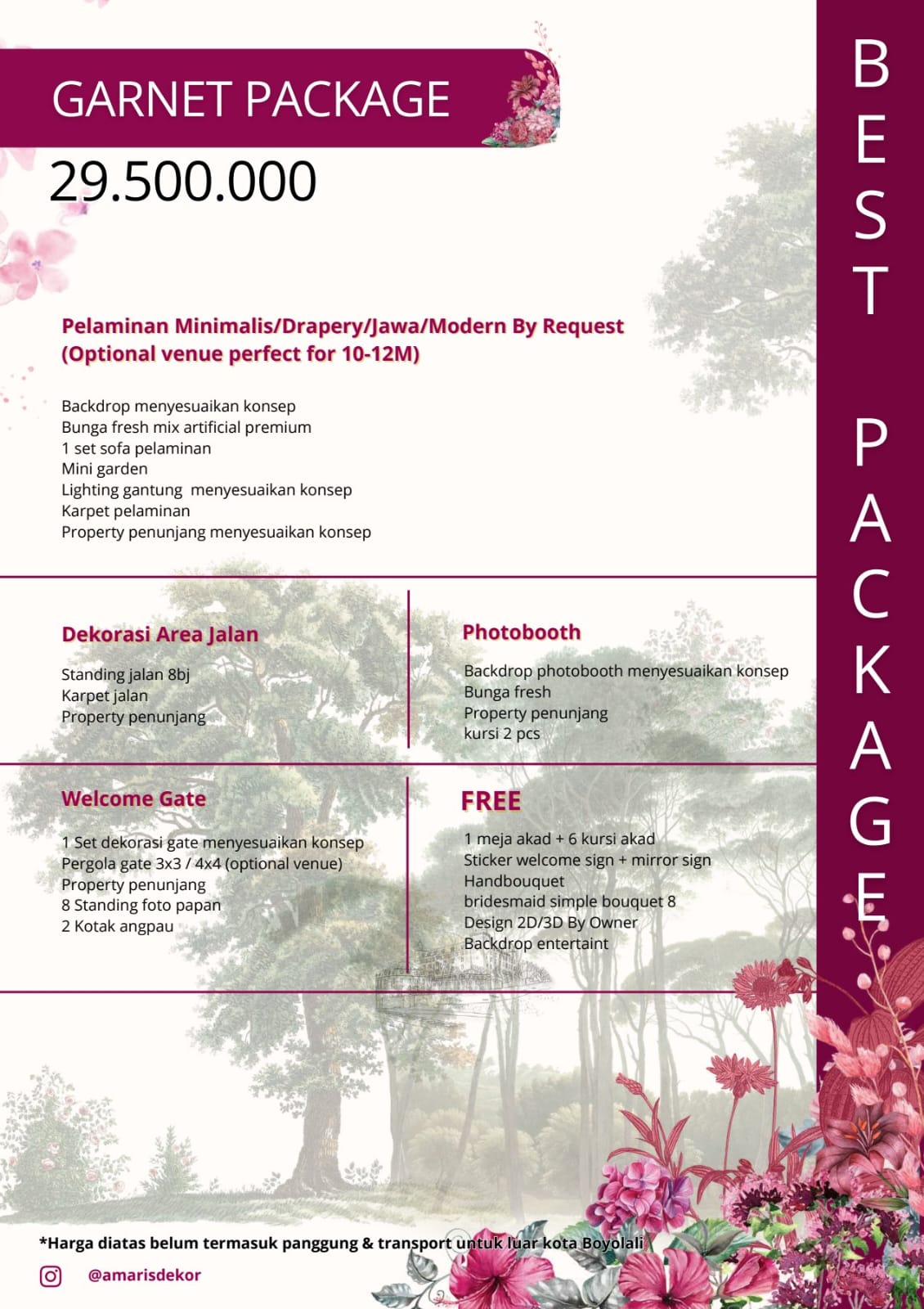 Foto vendor DEKORASI Amaris Dekorasi Paket New Package - Garnet 