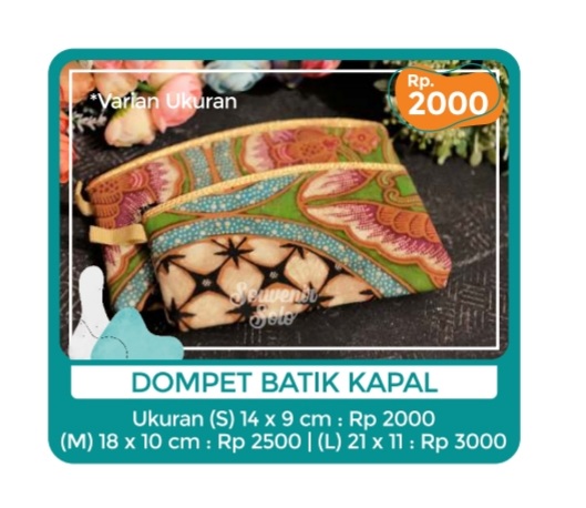 Foto vendor SOUVENIR SOUVENIR SOLO Paket Dompet Batik Kapal
