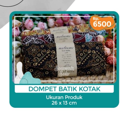 Foto vendor SOUVENIR SOUVENIR SOLO Paket Dompet Batik Kotak