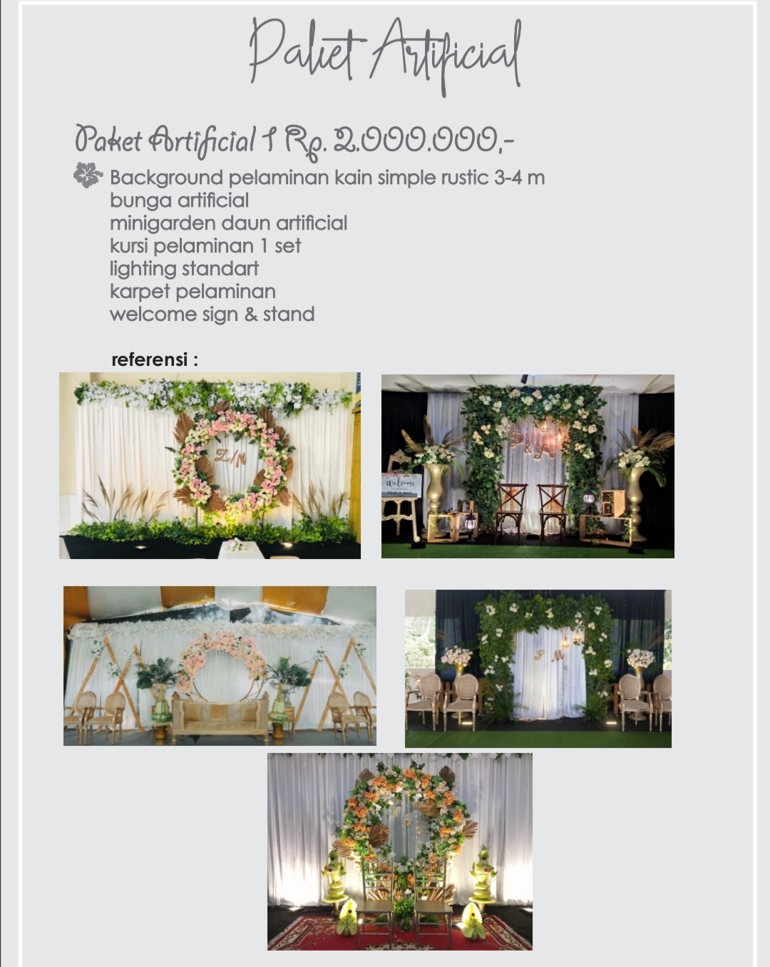 Foto vendor DEKORASI Madana Dekorasi Paket Paket Artificial 1 