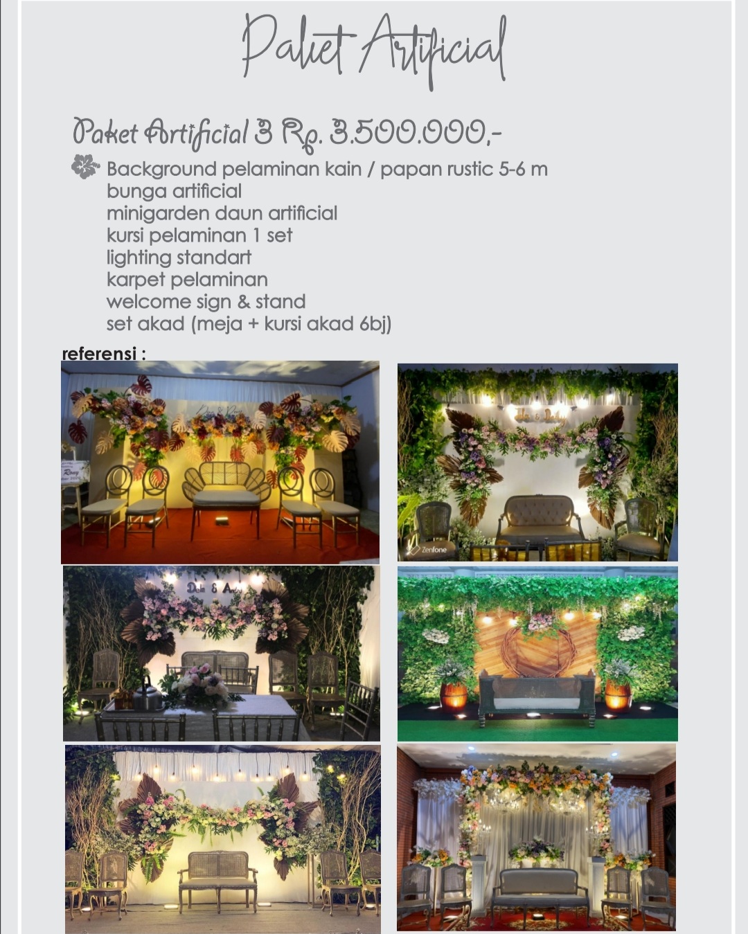 Foto vendor DEKORASI Madana Dekorasi Paket Paket Artificial 3 