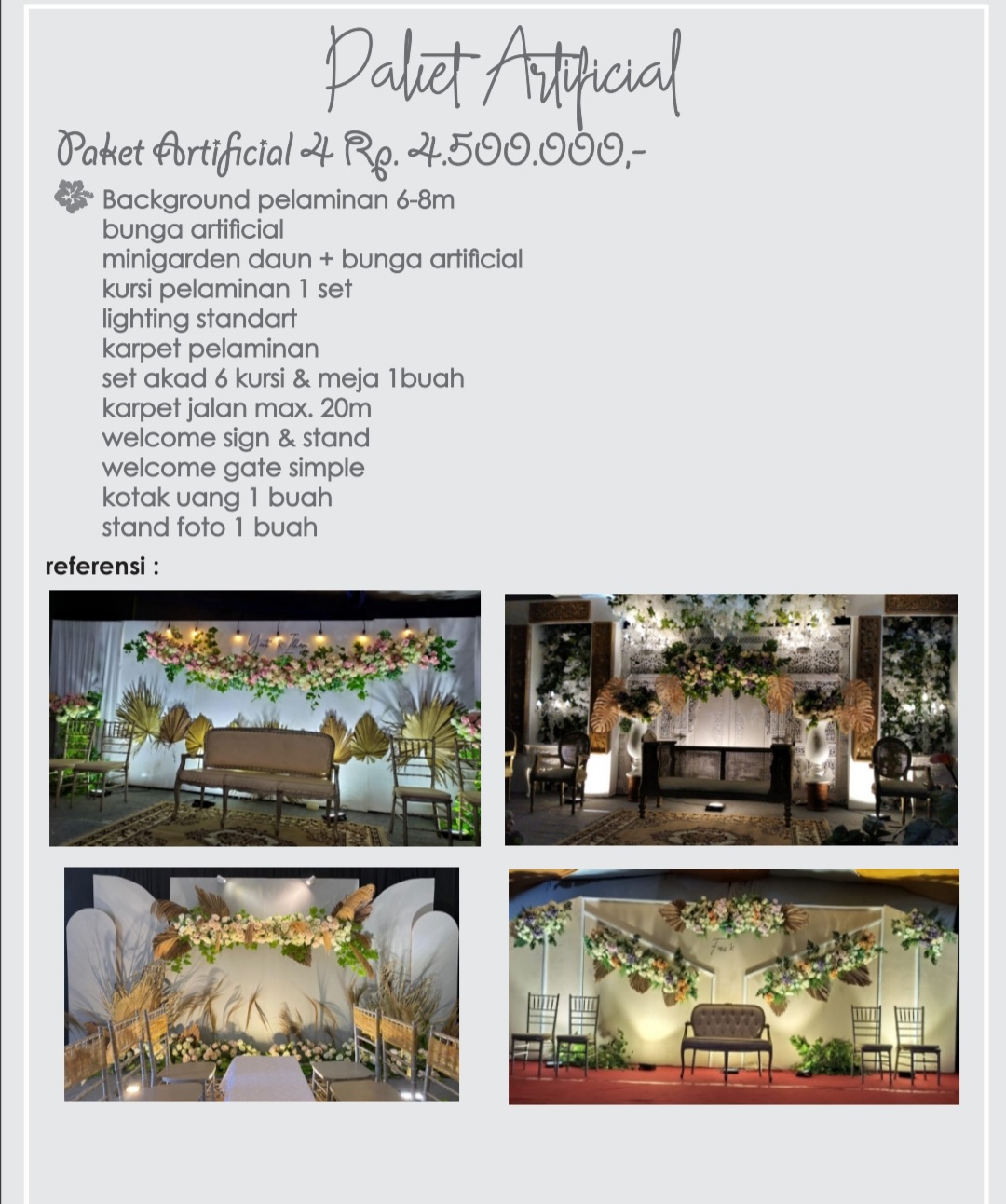 Foto vendor DEKORASI Madana Dekorasi Paket Paket Artificial 4 