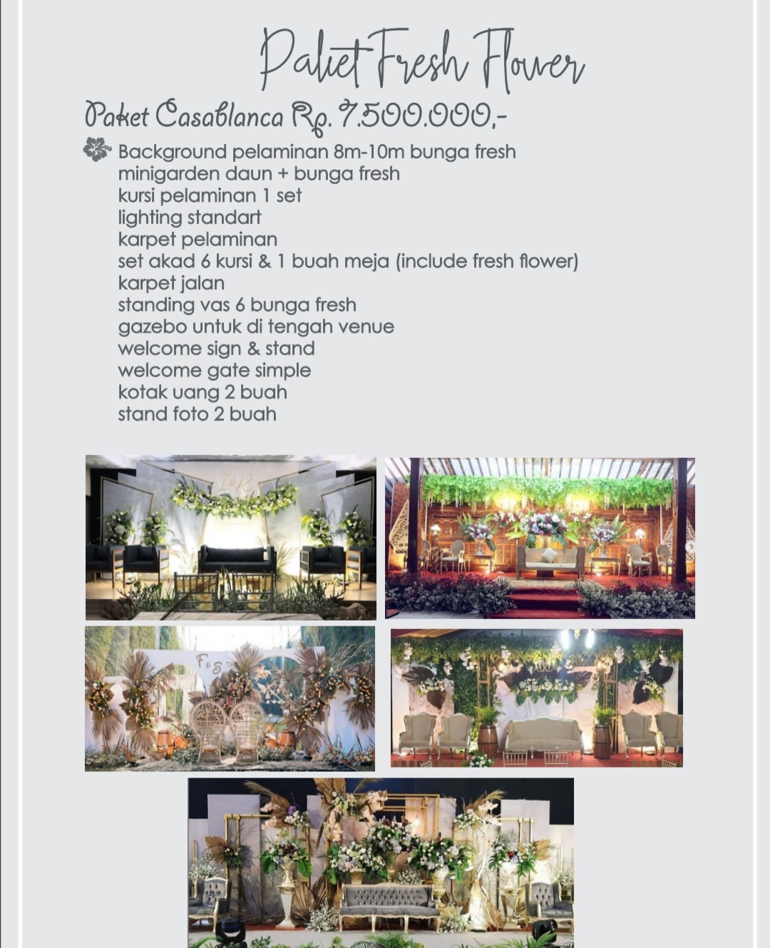 Foto vendor DEKORASI Madana Dekorasi Paket Paket Casablanca 