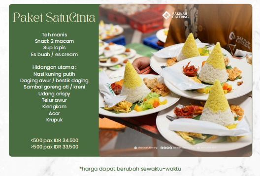 Foto vendor KATERING Sakinah Catering Paket Piring Terbang - Paket Satu Cinta 