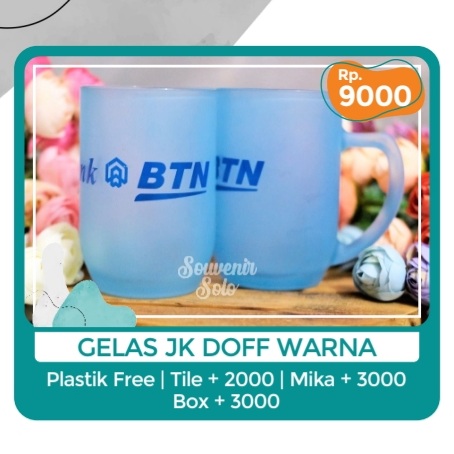 Foto vendor SOUVENIR SOUVENIR SOLO Paket Gelas JK Doff Warna