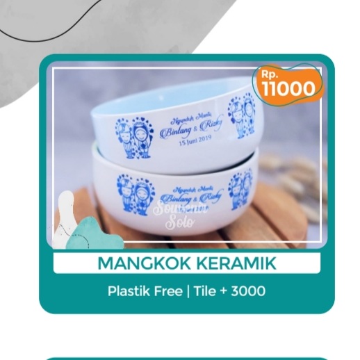 Foto vendor SOUVENIR SOUVENIR SOLO Paket Mangkok Keramik