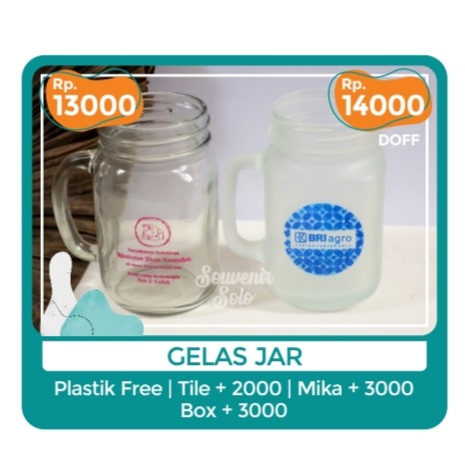 Foto vendor SOUVENIR SOUVENIR SOLO Paket Gelas Jar Doff