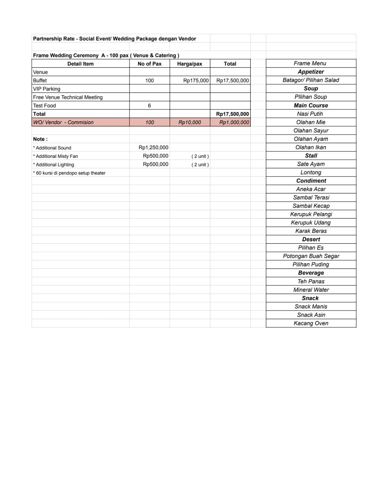 Foto vendor VENUE Ayom Java Village Paket Wedding Ceremony A-100 pax (Venue & Catering) 