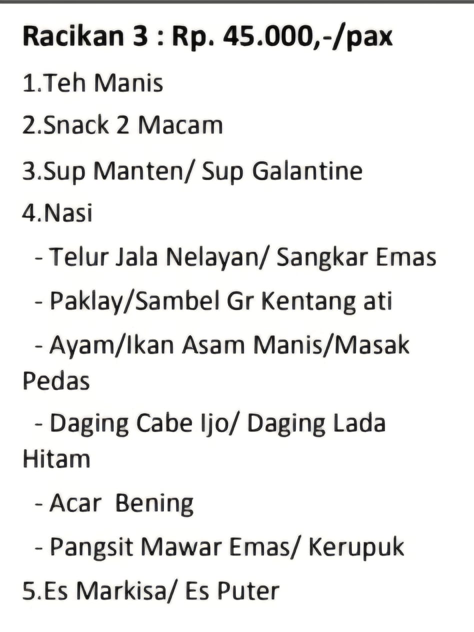 Foto vendor KATERING Chili Pari Catering Paket Racikan 3 