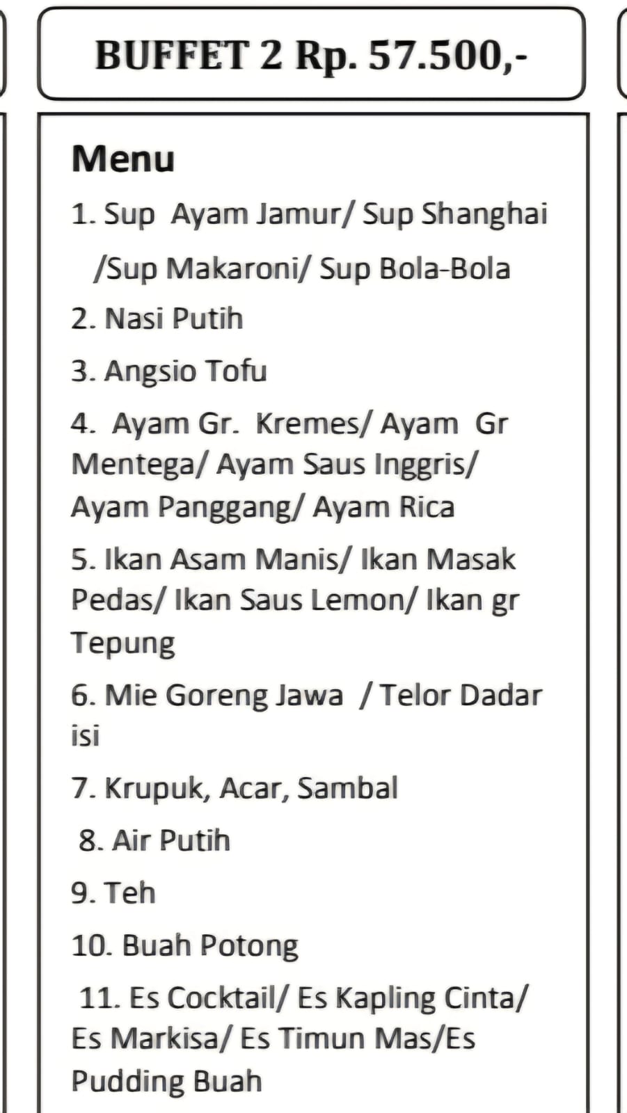 Foto vendor KATERING Chili Pari Catering Paket Buffet 2 