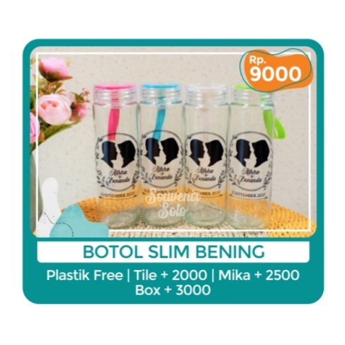 Foto vendor SOUVENIR SOUVENIR SOLO Paket Botol Slim Bening