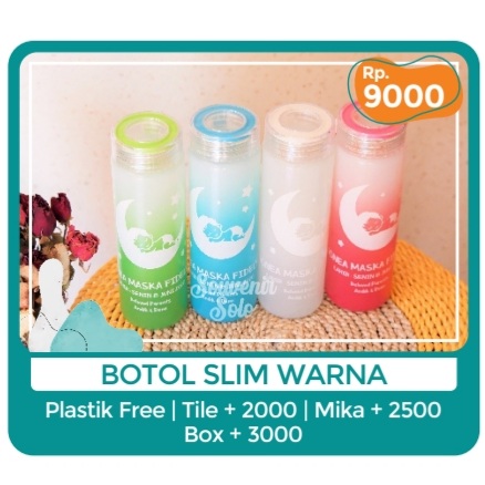 Foto vendor SOUVENIR SOUVENIR SOLO Paket Botol Slim Warna