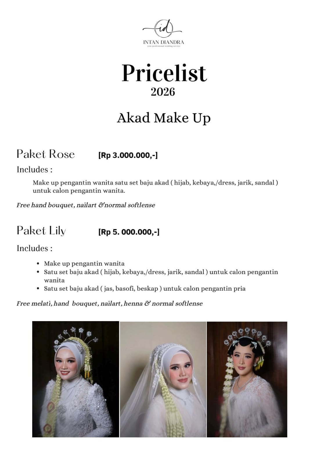 Foto vendor MUA Intan Diandra MUA Paket Akad Rose (2026) 