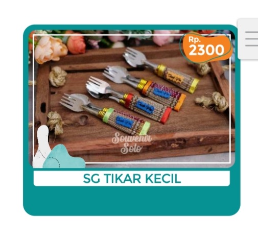 Foto vendor SOUVENIR SOUVENIR SOLO Paket Sendok Garpu Tikar Kecil