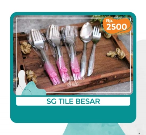Foto vendor SOUVENIR SOUVENIR SOLO Paket Sendok Garpu Tile Besar