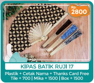 Foto vendor SOUVENIR SOUVENIR SOLO Paket Kipas Batik Ruji 17 