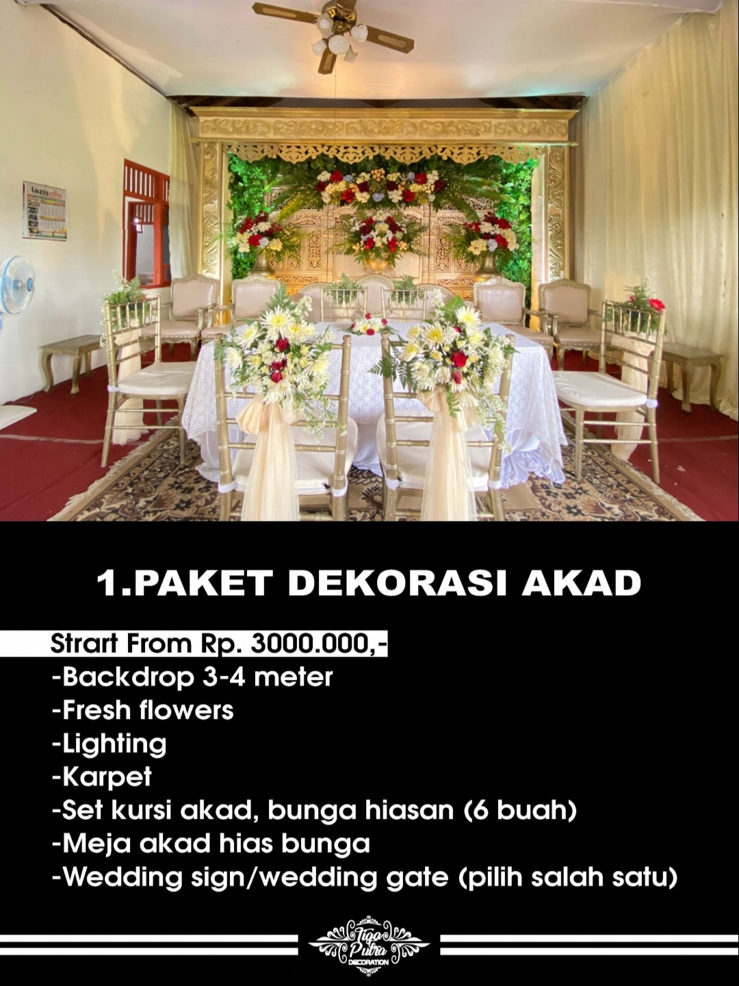 Foto vendor DEKORASI Tiga Putra Decoration Paket Paket Dekorasi Akad 