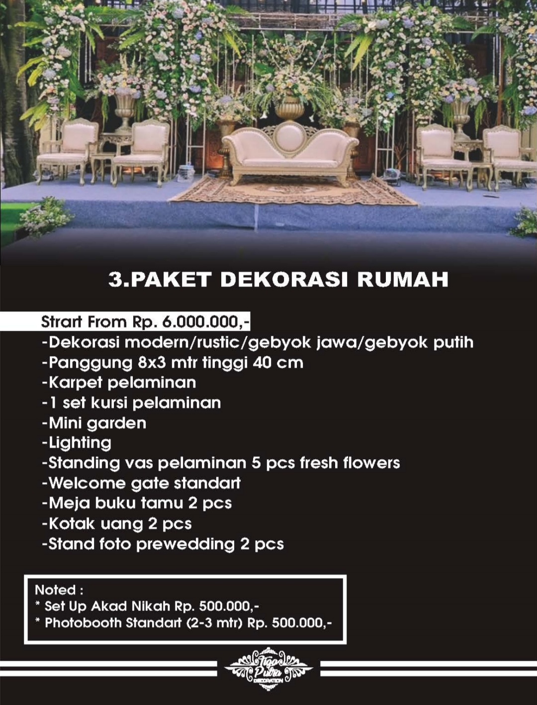 Foto vendor DEKORASI Tiga Putra Decoration Paket Paket Dekorasi Rumah 