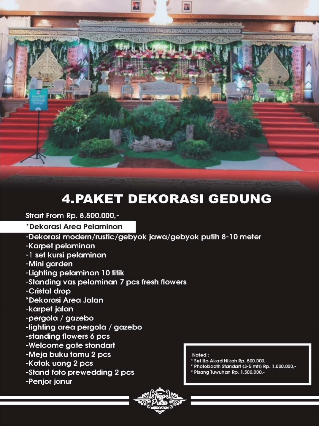 Foto vendor DEKORASI Tiga Putra Decoration Paket Paket Dekorasi Gedung 
