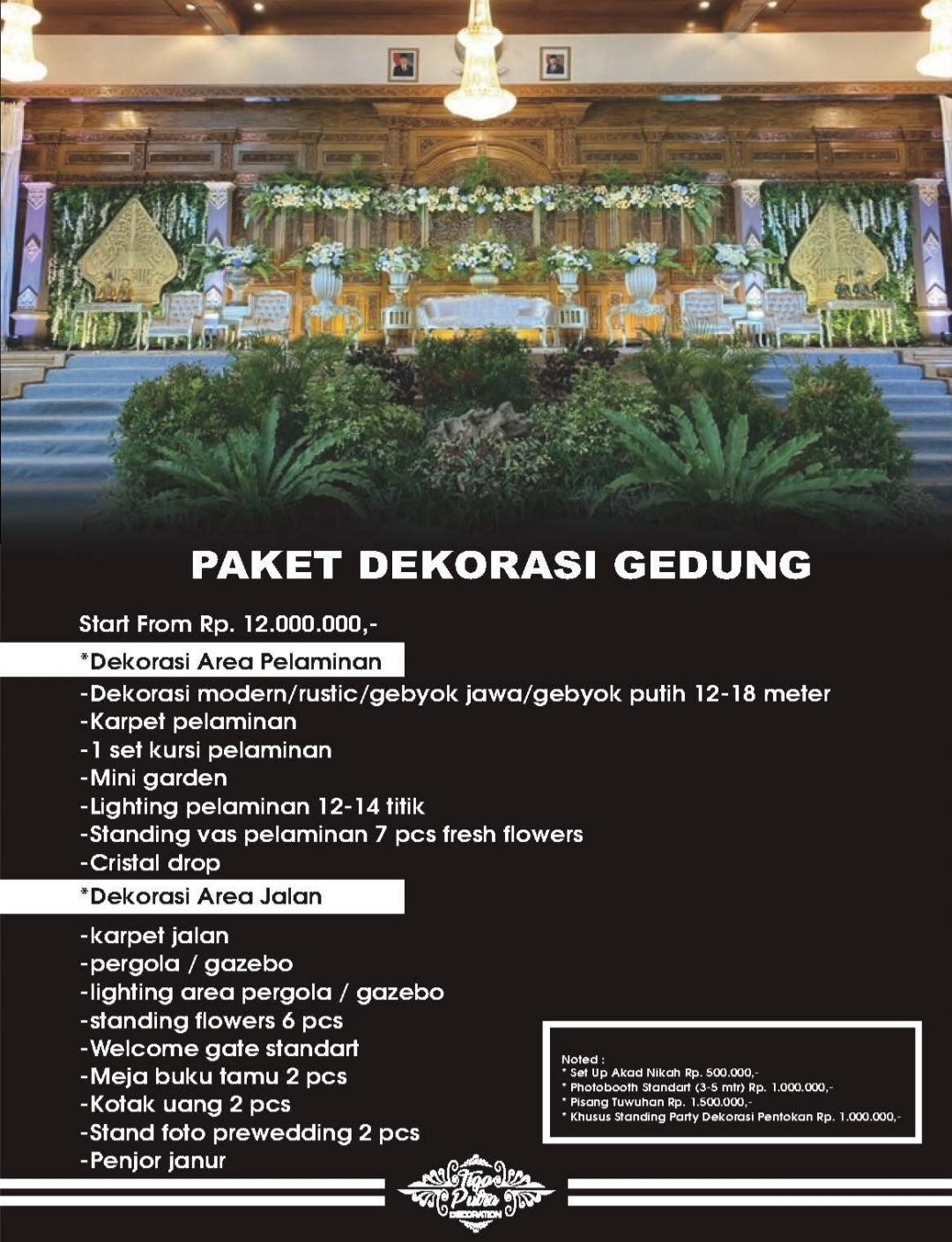 Foto vendor DEKORASI Tiga Putra Decoration Paket Paket Dekorasi Gedung 