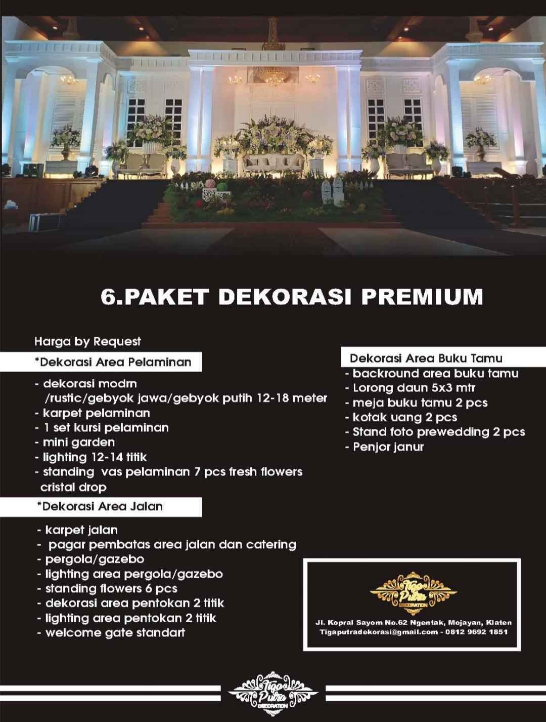 Foto vendor DEKORASI Tiga Putra Decoration Paket Paket Dekorasi Premium 