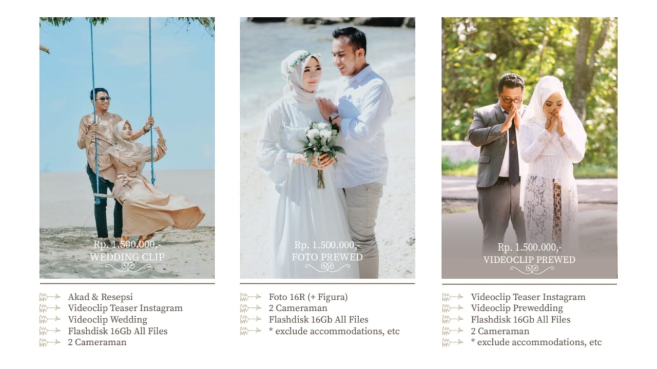 Foto vendor FOTO SYIMPHONIGRAPH Paket Wedding Klip 
