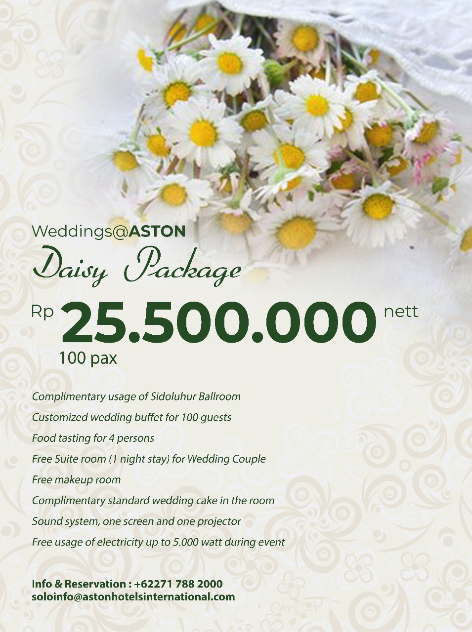 Foto vendor VENUE Aston Solo Hotel Paket Daisy Packages 