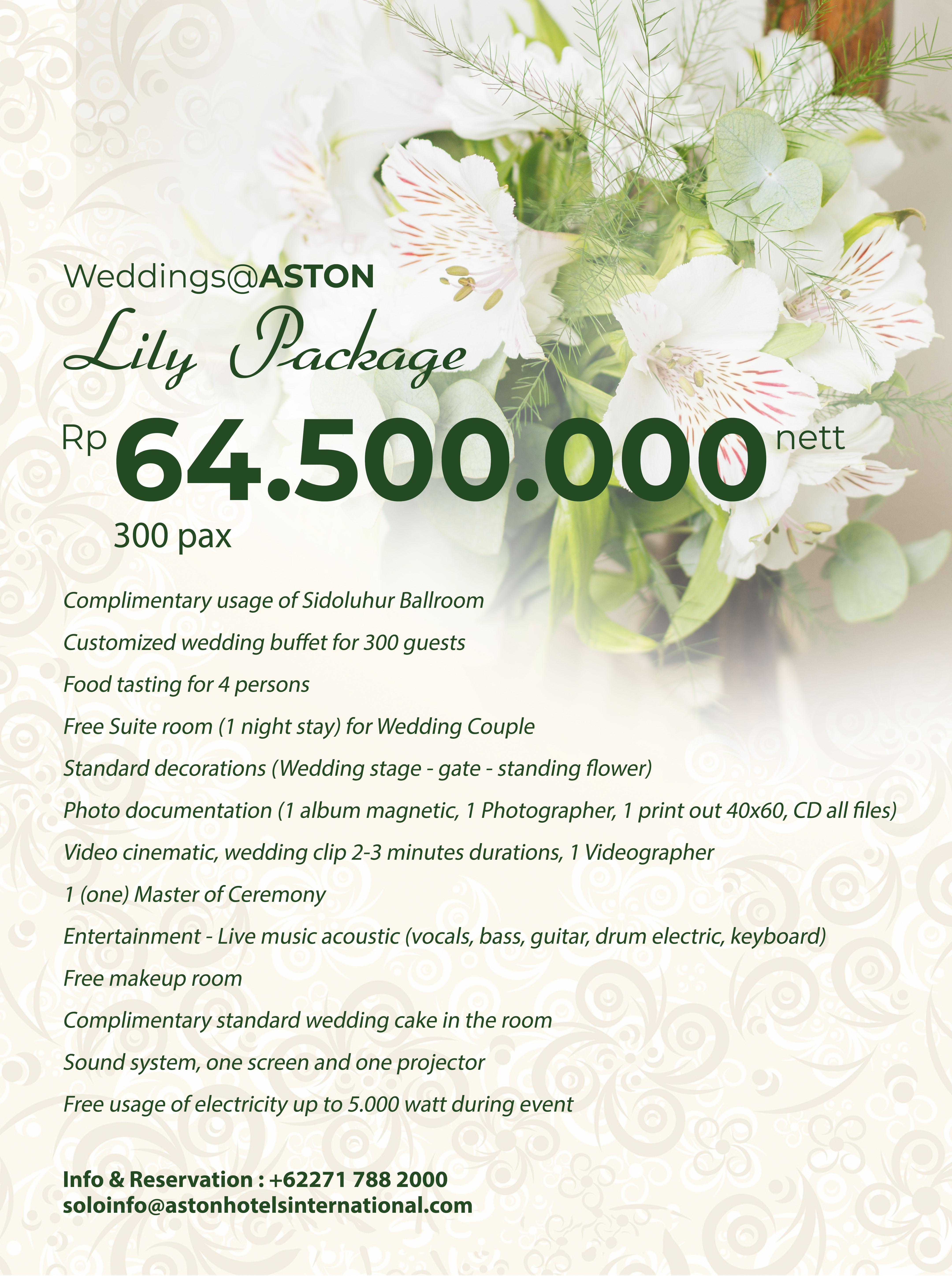 Foto vendor VENUE Aston Solo Hotel Paket Lily Package 