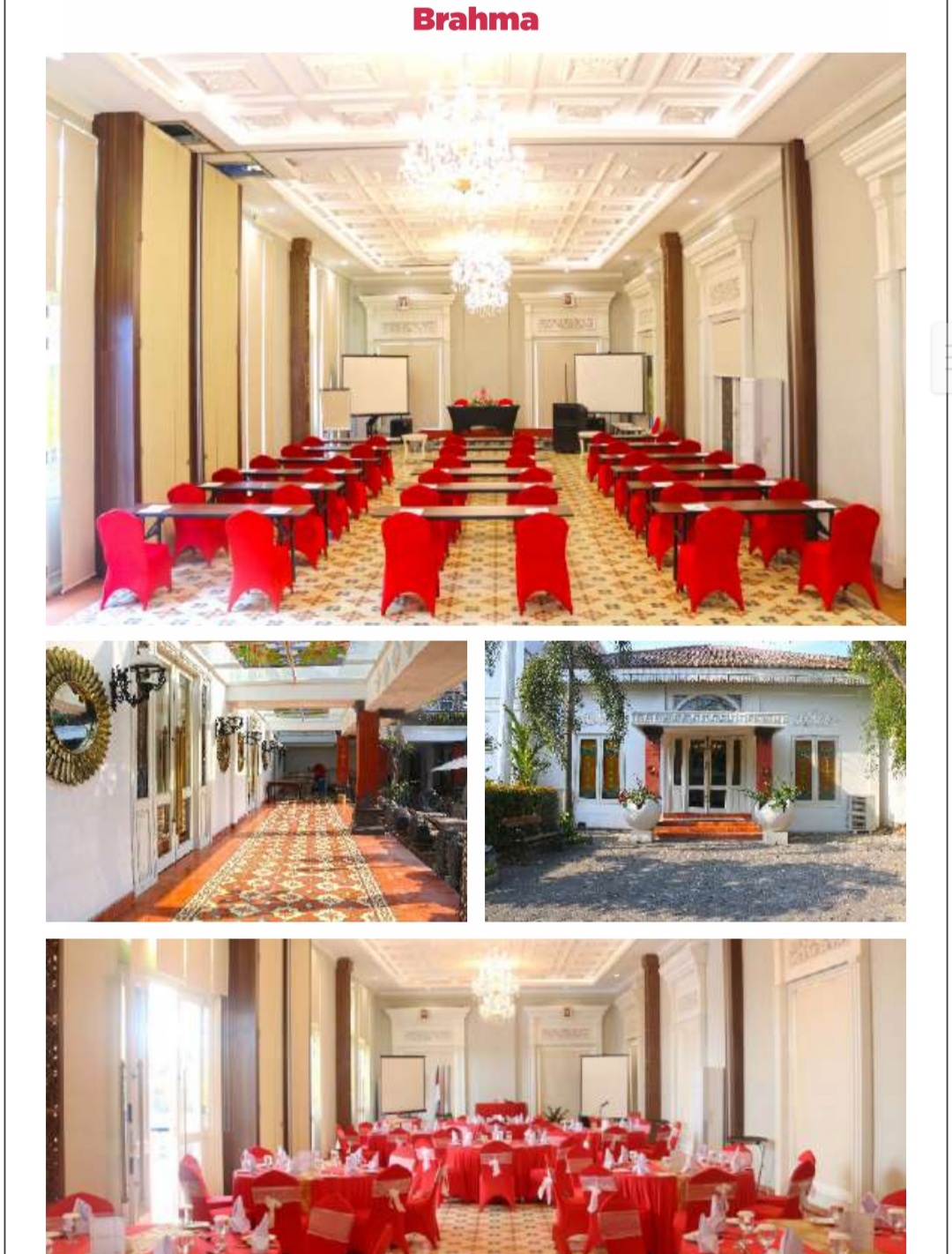 Foto vendor VENUE Ramada Suites Solo Paket Brahma 