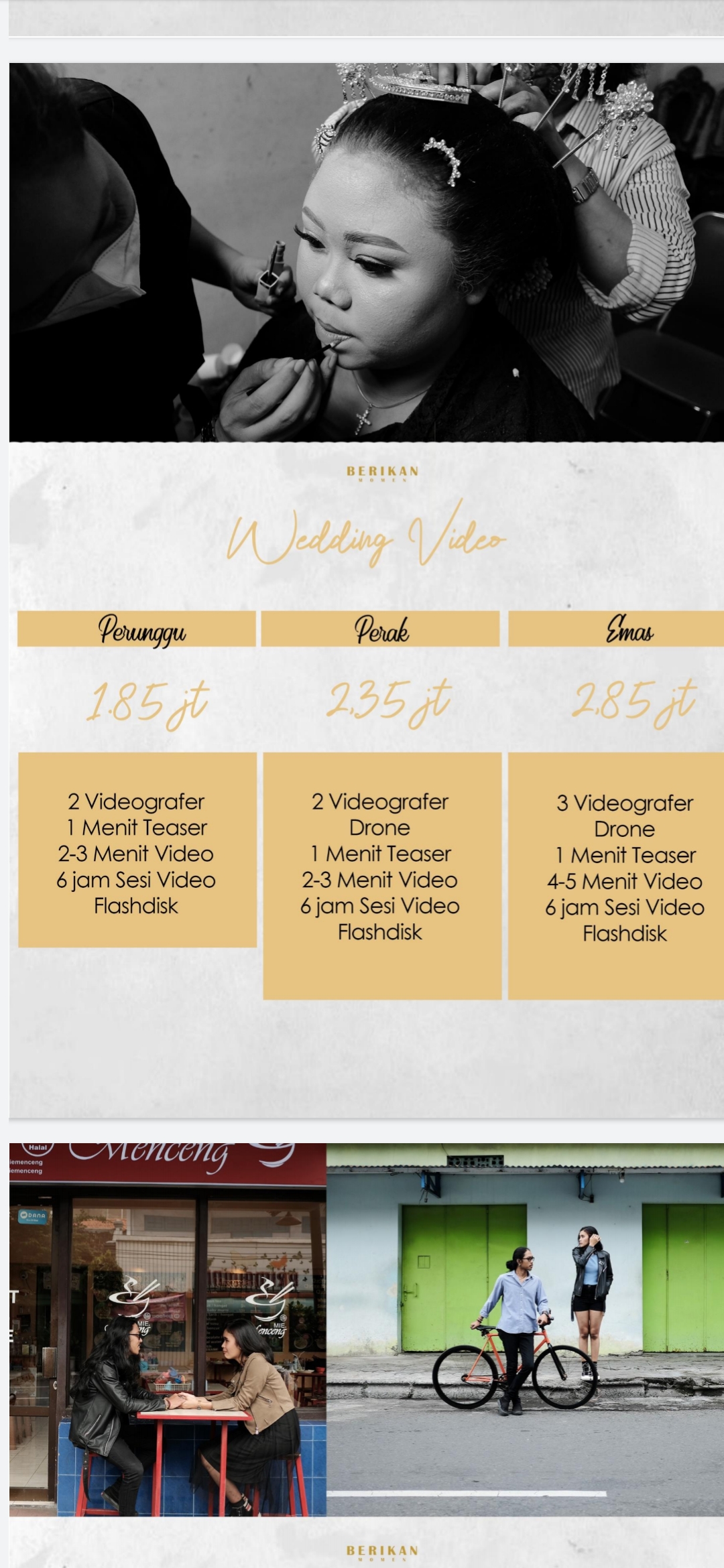 Foto vendor FOTO Berikan Momen Paket Wedding Video emas 