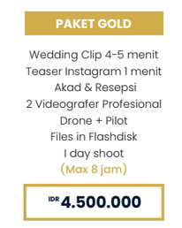 Foto vendor FOTO Eveline Photo Paket Paket Gold - Wedding Cinematic 