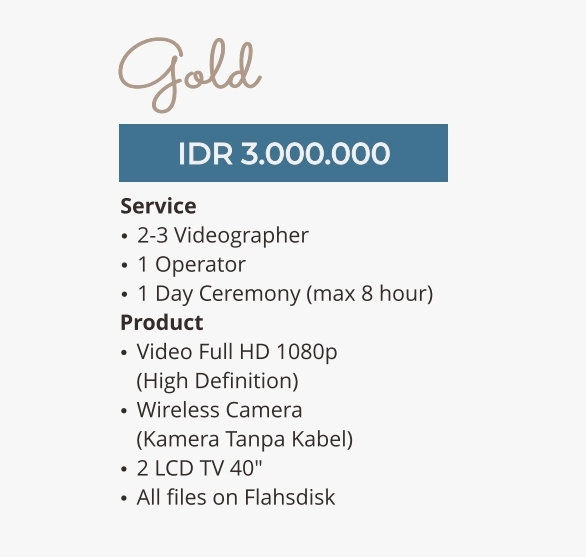 Foto vendor FOTO Panicartwork Paket Video Shooting Gold 