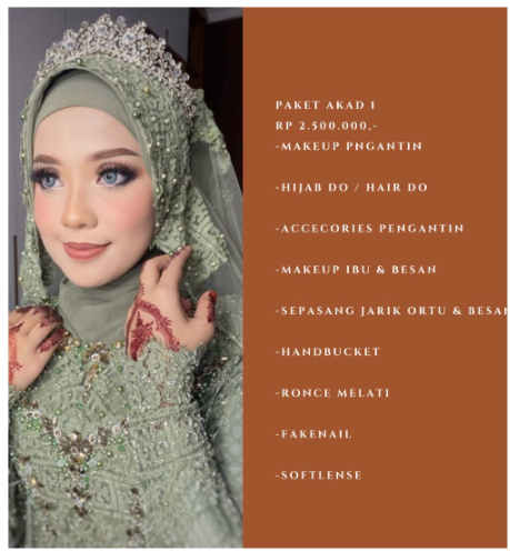 Foto vendor MUA Afra thaleb makeup artist Paket Paket Akad 1 