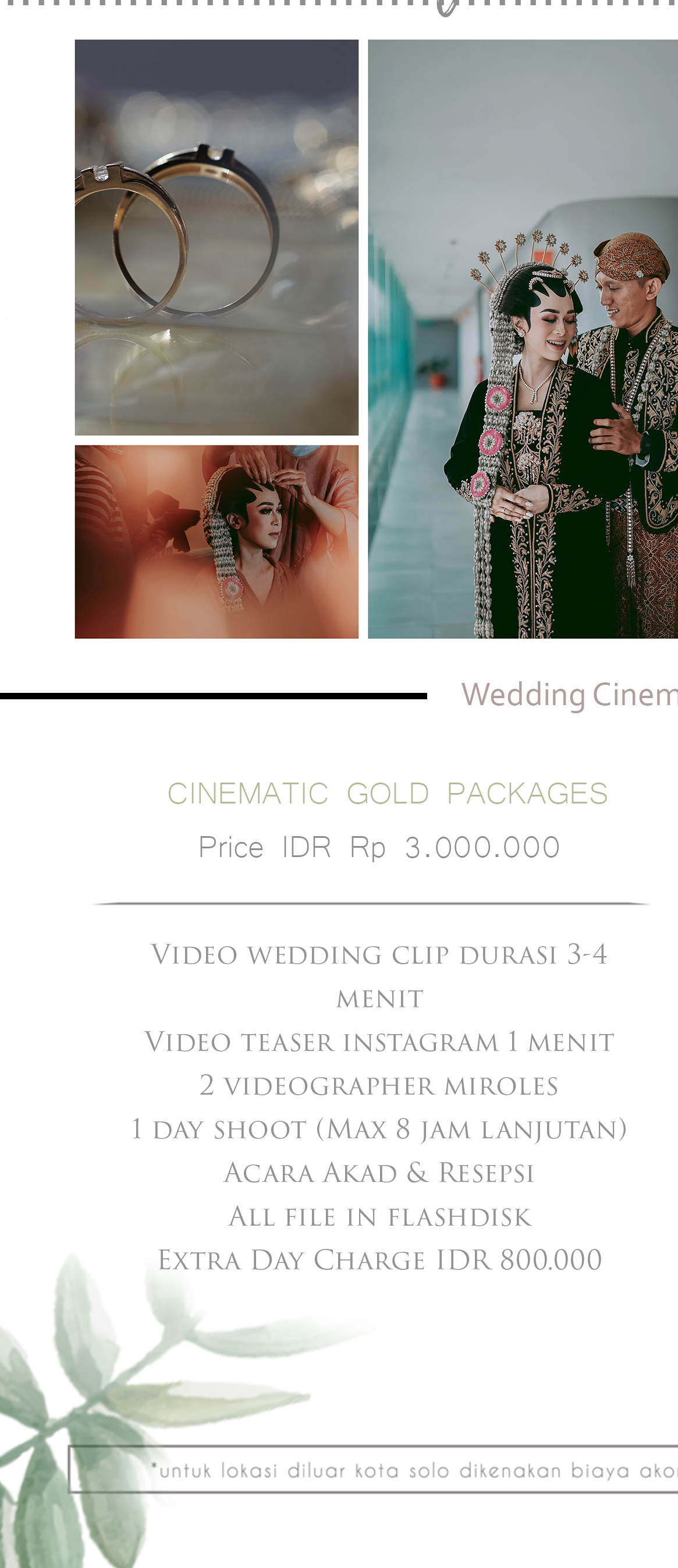 Foto vendor FOTO Yogisetiawan_photography Paket GOLD VIDEO CINEMATIC  