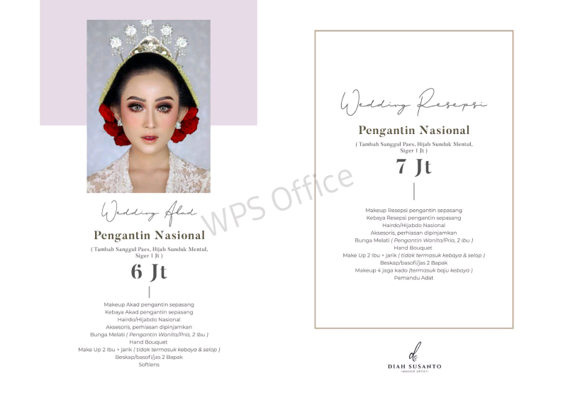 Foto vendor MUA Diah Susanto Paket Resepsi 